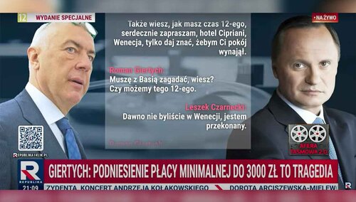 W poniedziałek po godz. 20 Telewizja Republika opublikowała nowe "taśmy"