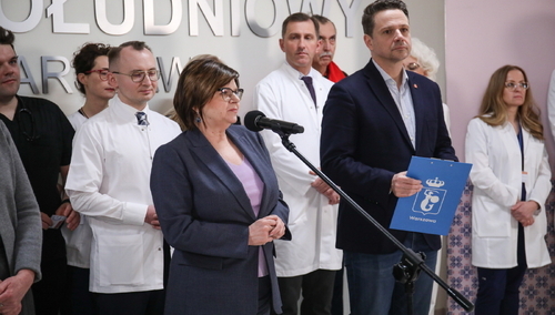 Izabela Leszczyna i Rafał Trzaskowski