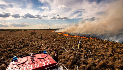 Pożar w Biebrzańskim Parku Narodowym