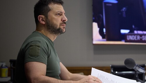 Prezydent Ukrainy Wołodymyr Zełenski