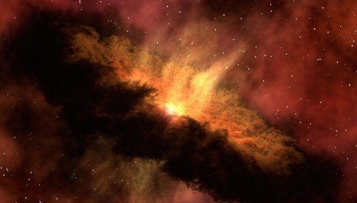 Wielki Wybuch. Ilustracja poglądowa