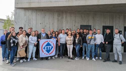 Uczestnicy podróży edukacyjnej "Pociąg Pamięci"