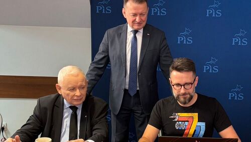 Jarosław Kaczyński, Radosław Fogiel, Mariusz Błaszczak