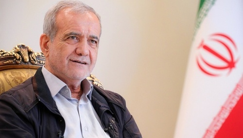 Prezydent Iranu Masud Pezeszkian 