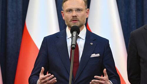  Szef KPRP Zbigniew Bogucki podczas konferencji prasowej w Pałacu Prezydenckim w Warszawie