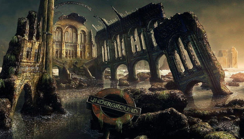 Ruiny kościoła. Ilustracja poglądowa