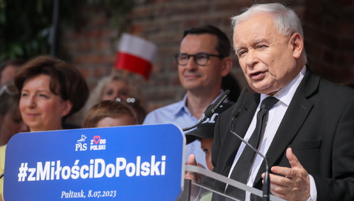 Jarosław Kaczyński w Pułtusku
