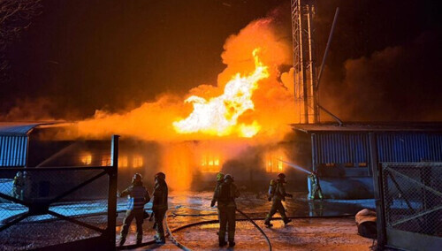 Pożar hali magazynowej w Wielkopolsce