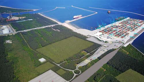 Wizualizacja portu kontenerowego