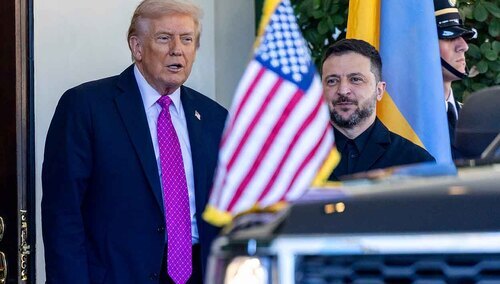 Donald Trump spotkał się z Wołodymyrem Zełenskim
