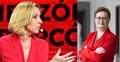 Dziennikarka "Gazety Wyborczej" Dominika Wielowieyska i posłanka KO Katarzyna Lubnauer.