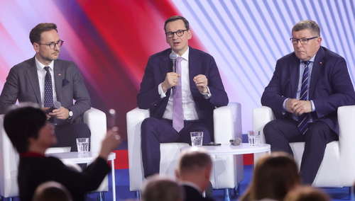 Mateusz Morawiecki na konwencji PiS