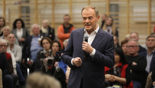 Donald Tusk w Piasecznie
