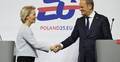 Przewodnicząca Komisji Europejskiej Ursula von der Leyen i premier Donald Tusk
