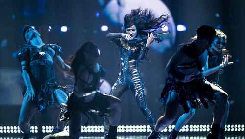 Justyna Steczkowska podczas występu w Bazylei