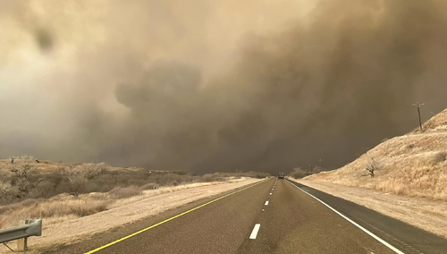 Potężny pożar w Teksasie