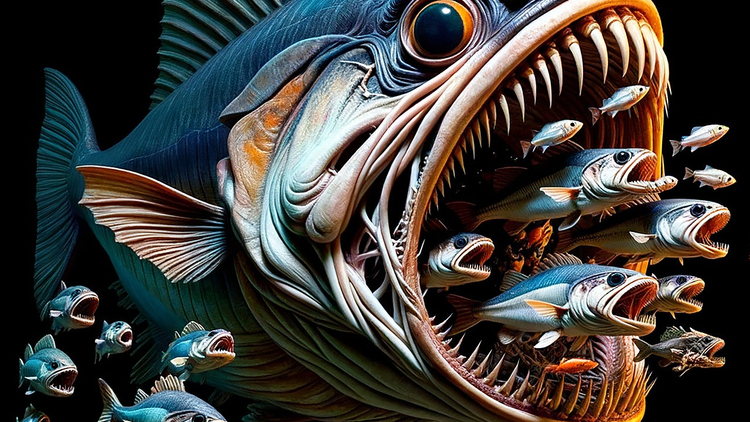 Piranie. Ilustracja poglądowa