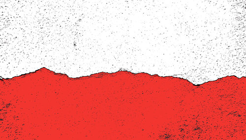 Flaga Polski. Ilustracja poglądowa