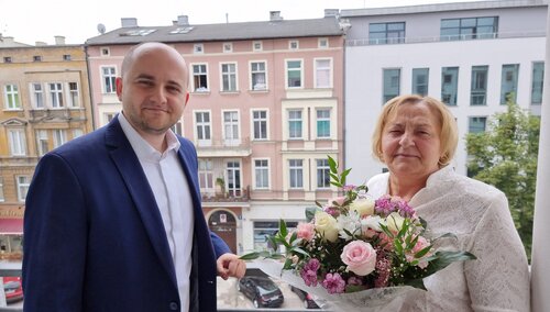 Dariusz Matecki i Jadwiga Kamińska