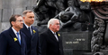 Prezydent Izraela Isaac Herzog, Prezydent RP Andrzej Duda i prezydent RFN Frank Walter Steinmeier