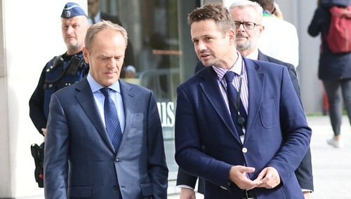 Donald Tusk i Rafał Trzaskowski