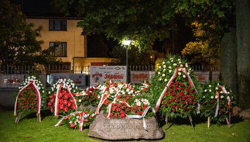 Grób bł. ks. Jerzego Popiełuszki