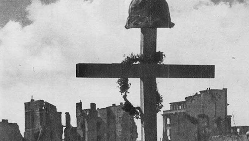 Grób żołnierza batalionu Chrobry