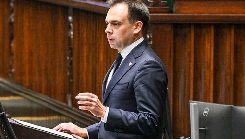 Szef resortu finansów Andrzej Domański