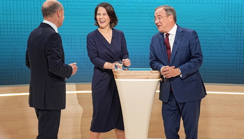 Olaf Scholz, Annalena Baerbock, Armin Laschet