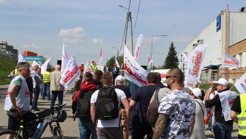 Pikieta pracowników spółki Marelli