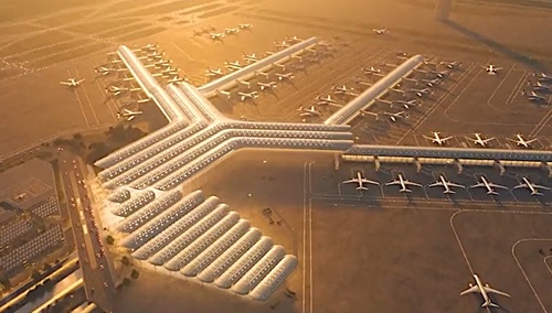 Wizualizacja Centralnego Portu Komunikacyjnego 