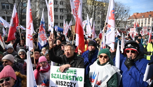 Protest "Dość niszczenia polskiej gospodarki"