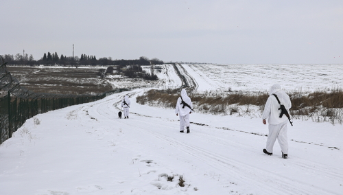 Patrol na granicy ukraińskiej