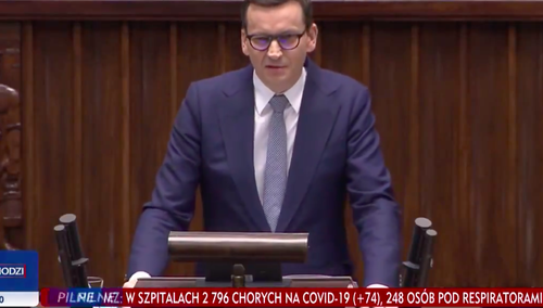Premier nie przebierał w słowach! „To są wielkie kłamstwa Tuska! To wasza chora wyobraźnia to wymyśliła” [WIDEO]