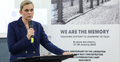 Barbara Nowacka na międzynarodowej konferencji „My jesteśmy pamięcią. Nauczanie historii to nauka rozmowy” w Krakowie podczas rocznicy "wyzwolenia niemieckiego obozu Auschwitz-Birkenau