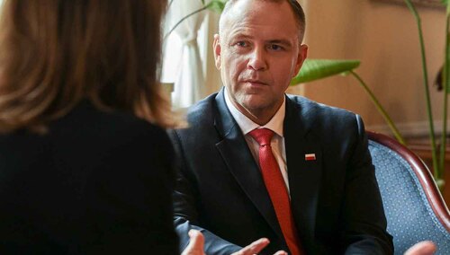 Karol Nawrocki spotkał się w poniedziałek z Ruth Porat