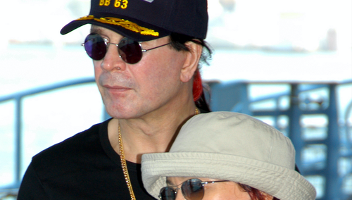 Ozzy Osbourne z żoną Sharon w Pearl Harbor na Hawajach