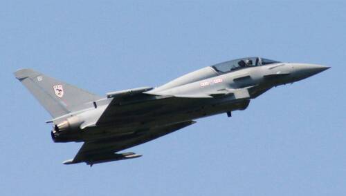 Brytyjski myśliwiec Typhoon Eurofighter