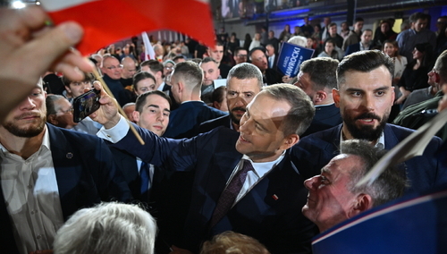 Prezydent RP Karol Nawrocki na spotkaniu z mieszkańcami powiatu mińskiego