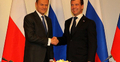 Donald Tusk i Dmitrij Miedwiediew
