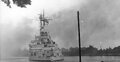 „Schleswig-Holstein” podczas ostrzału Westerplatte