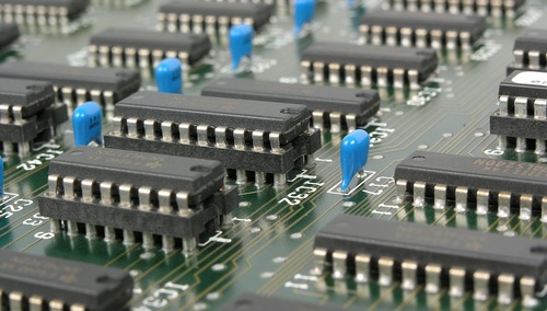 Układ scalony, elektronika. Zdjęcie poglądowe