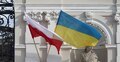Flaga Polski i Ukrainy – zdjęcie ilustracyjne