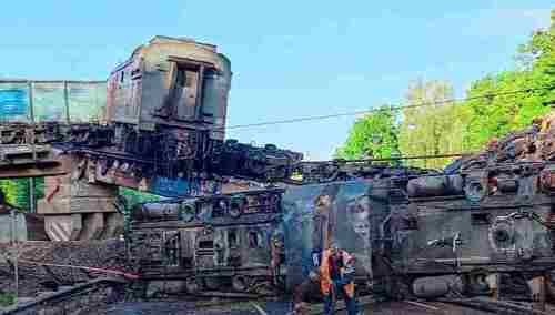 Katastrofa kolejowa w Rosji. Wiadukt runął na przejeżdżający pociąg.