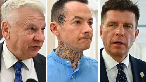 Bogdan Borusewicz, Marcin Józefaciuk i Ryszard Petru