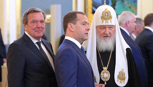 Gerhard Schroeder, Dmitrij Miedwiediew, Cyryl I