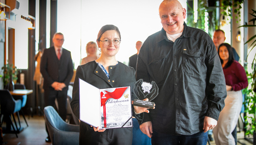 Wręczenie statuetek Organizacji Międzyzakładowej NSZZ „Solidarność” Pracowników Poczta Polska S. A.