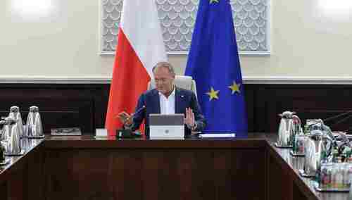 Donald Tusk podczas rządu