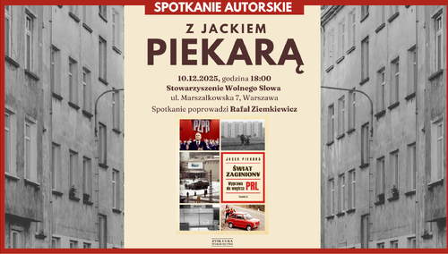 Spotkanie z Jackiem Piekarą - plakat