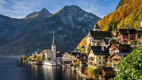 Hallstatt w Alpach austriackich